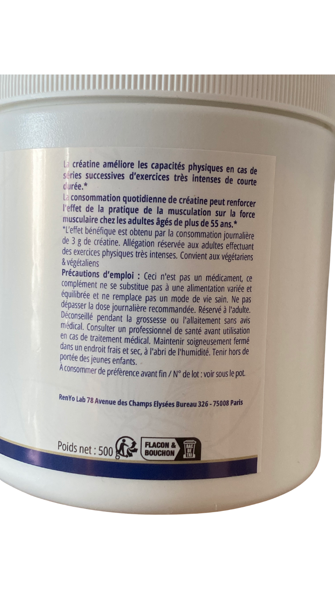 FeM_Créatine Monohydraté en Poudre
