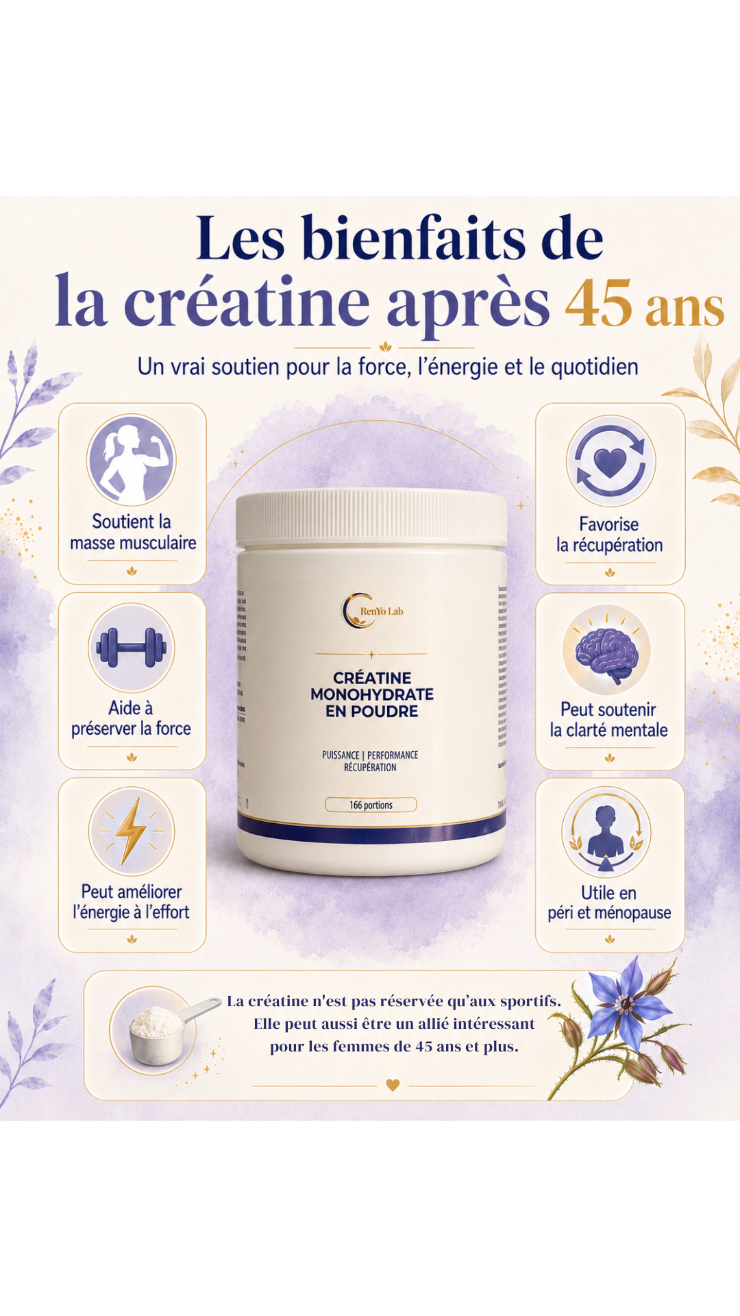 FeM_Créatine Monohydraté en Poudre